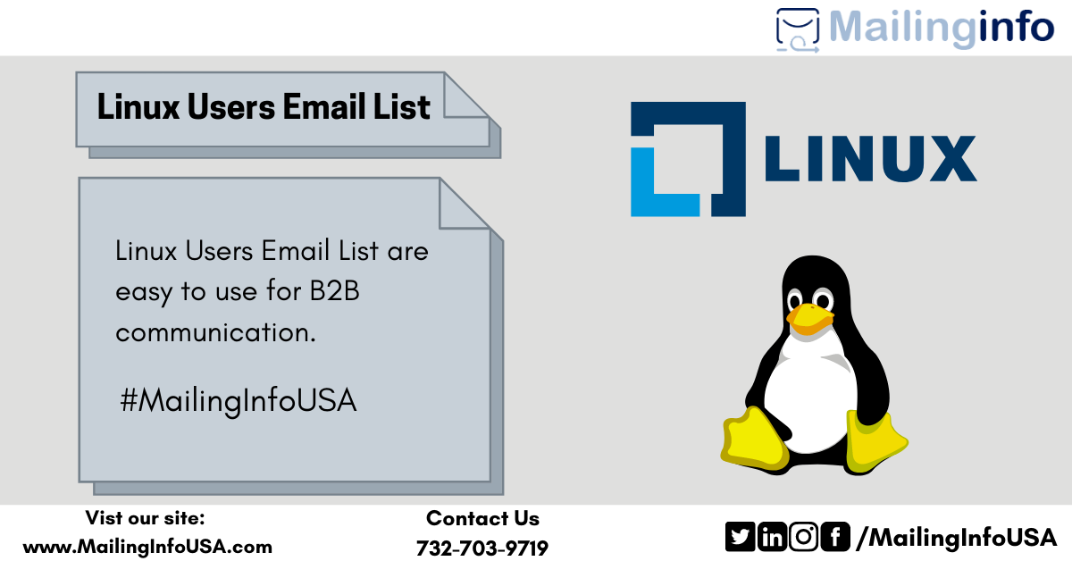 Linux Users Email List Linux Users Mailing Addresses MailinginfoUSA